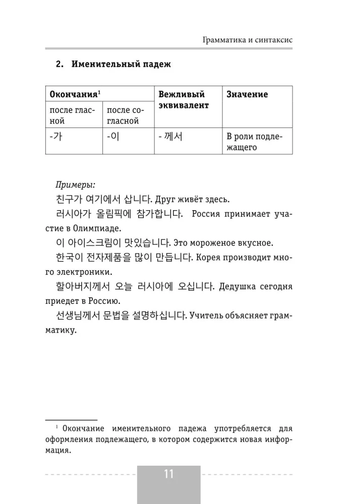 Korean Language. Complete Grammar in Diagrams and Tables