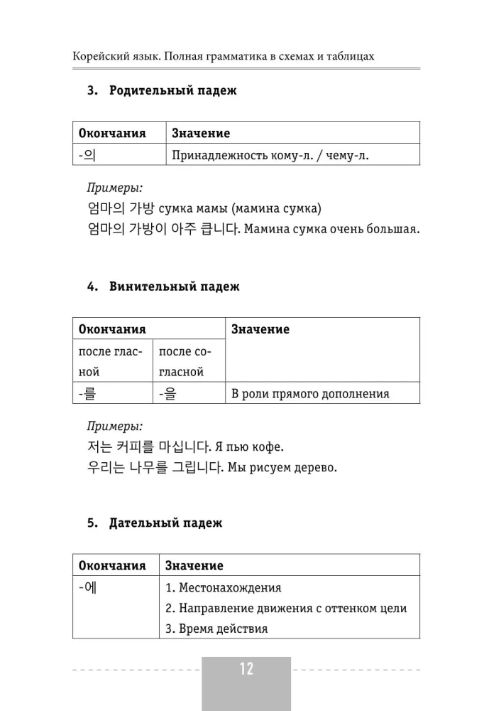 Korean Language. Complete Grammar in Diagrams and Tables