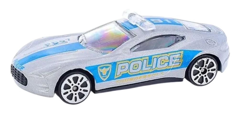 Automobilių rinkinys - Policija 1:64, 3 vnt