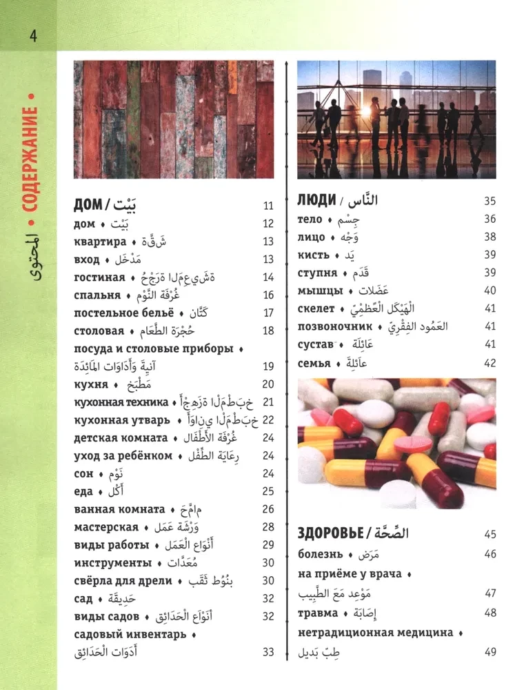 Арабско-русский визуальный словарь с транскрипцией