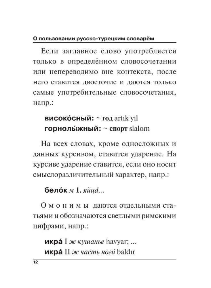 Türkisch-Russisches Russisch-Türkisches Wörterbuch