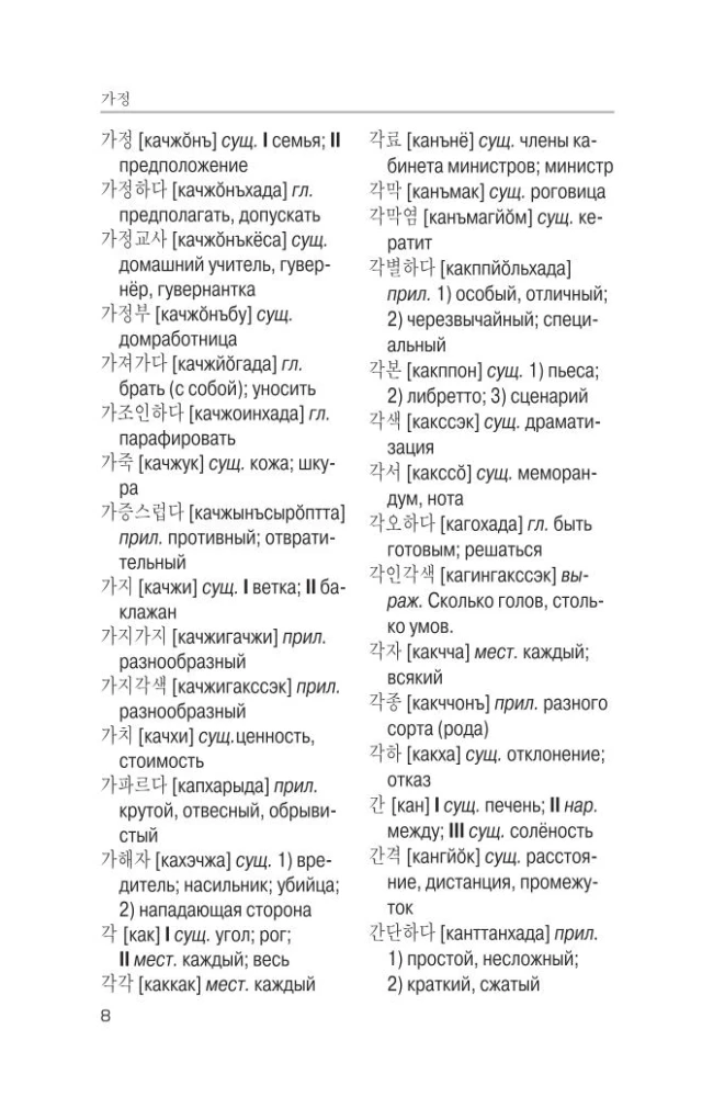 Korean-Russian. Russian-Korean Dictionary with Pronunciation