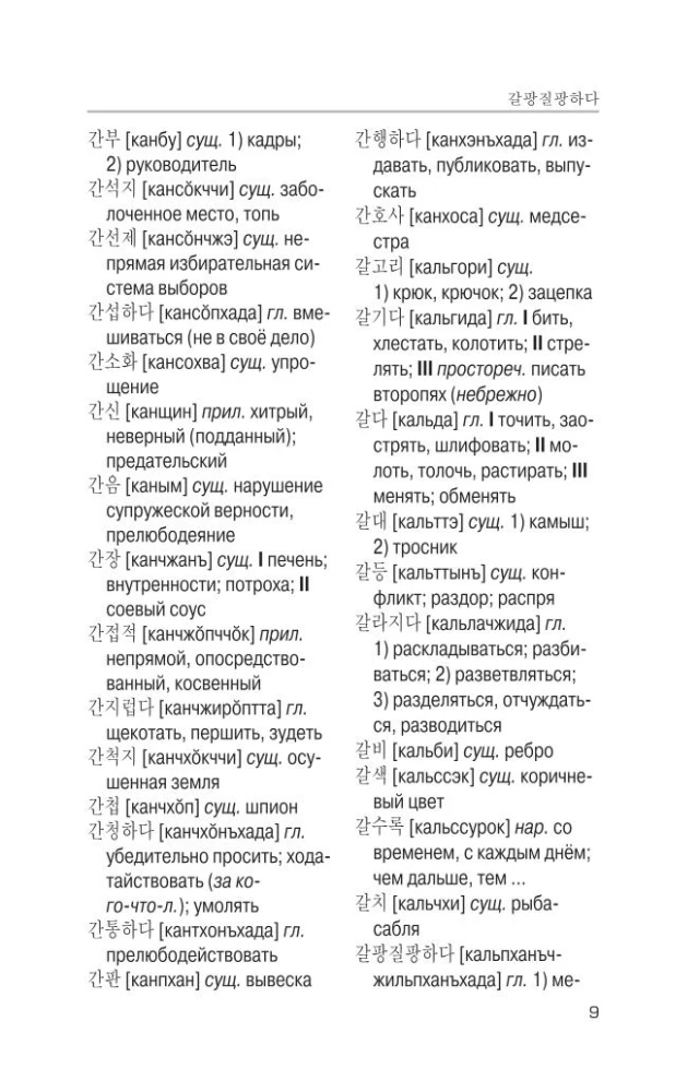 Korean-Russian. Russian-Korean Dictionary with Pronunciation