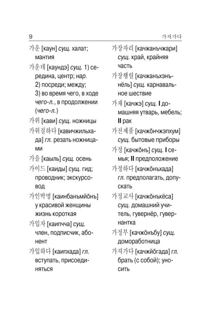 Korean-Russian, Russian-Korean Dictionary