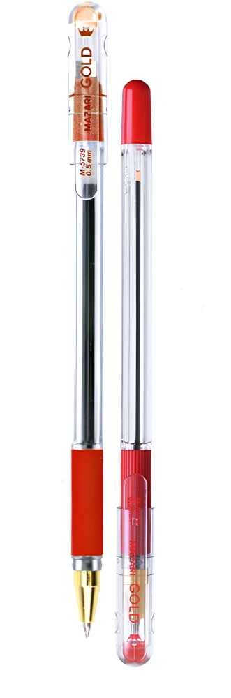 Ballpoint Pen - Gold, Red
