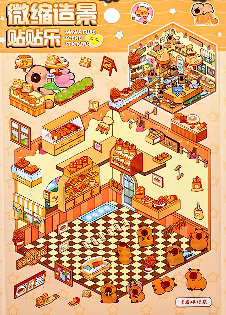 Aufkleber - Rumbox Capybara, assortiert