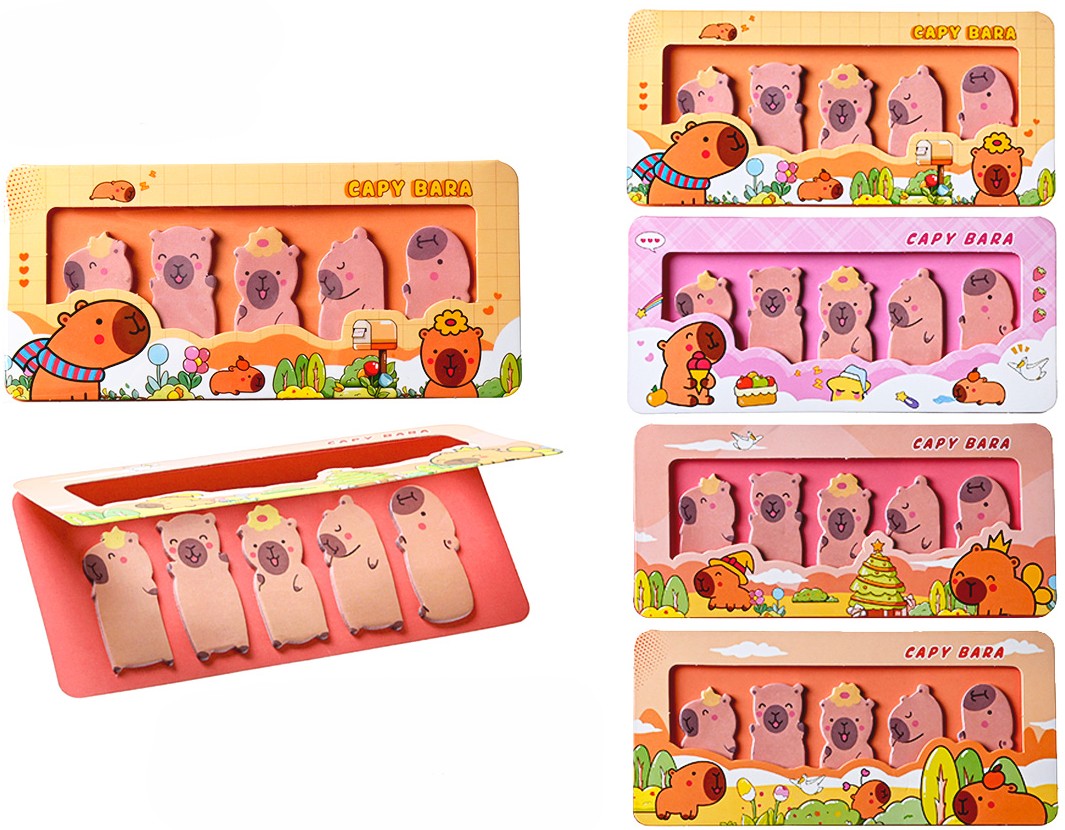 Bookmark Set - Capybara, assorted