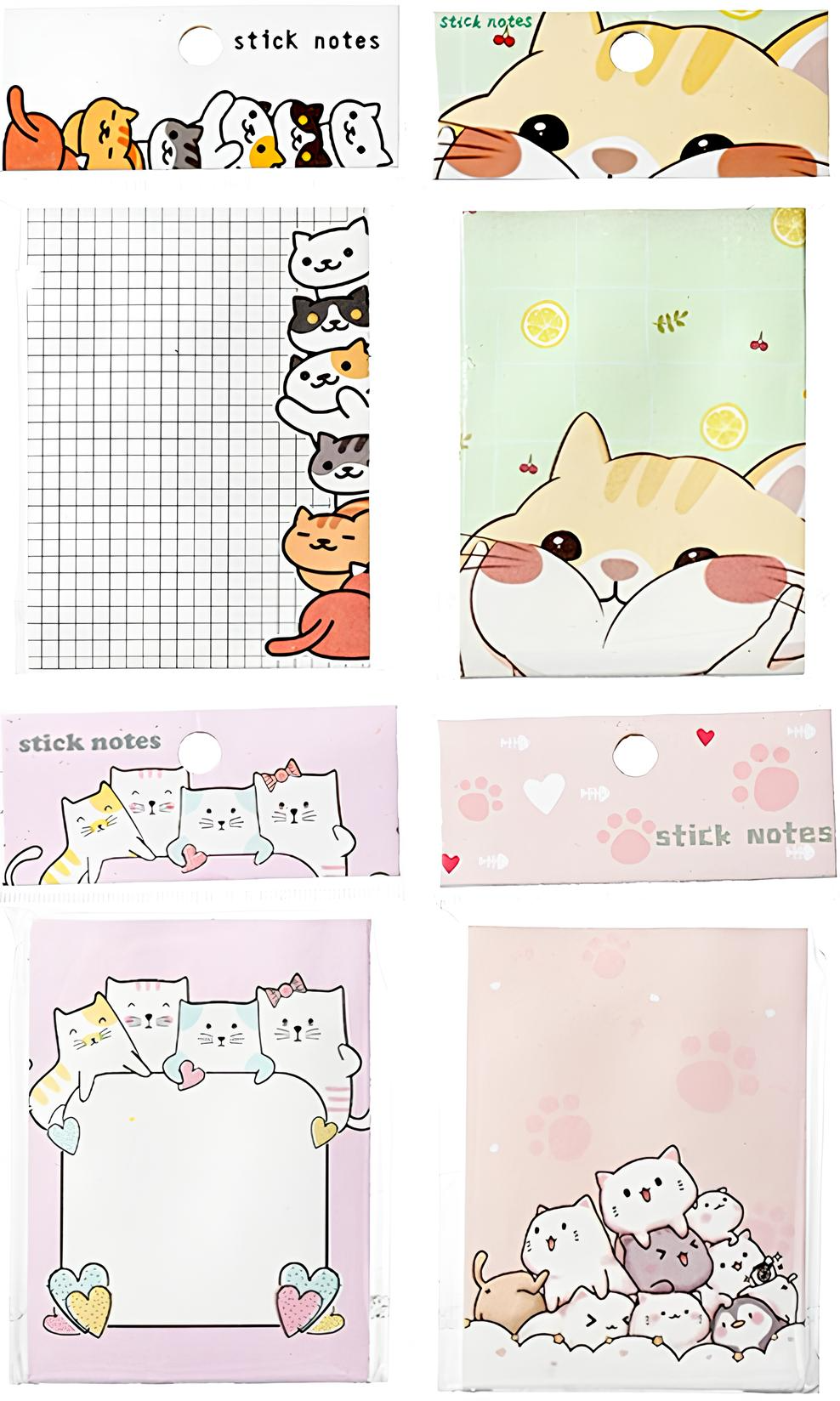 Notepad - Paws, 80 sheets, assorted