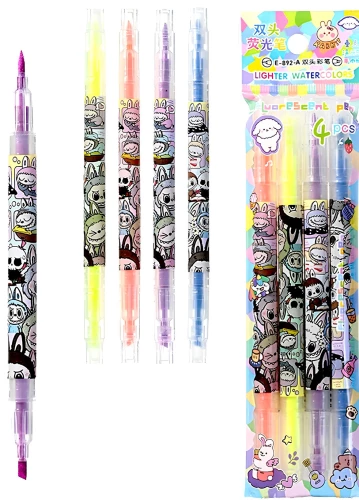 Highlighter Set - Zubastik, Double-Sided, Assorted