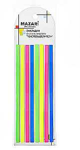 Set aus Lesezeichen - Textmarkern mit klebendem Rand
