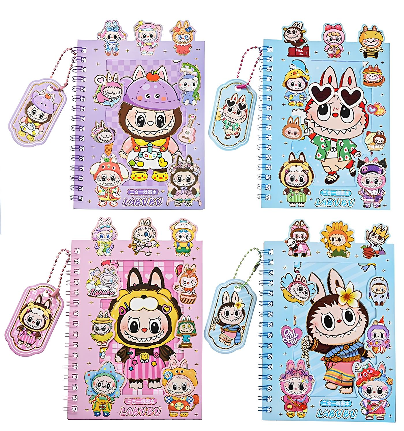 Notebook - Toothless, 24 sheets, grid, assorted