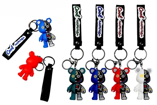 Keychain - Bear brik, assorted