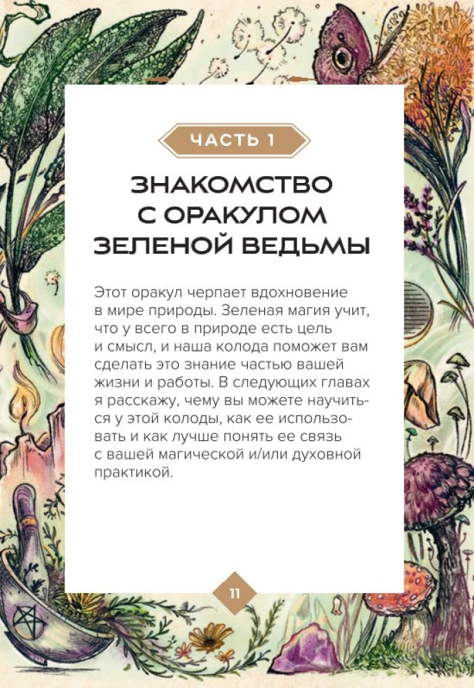 Зеленая ведьма. Колода-оракул. Откройте для себя силу и мудрость природной магии (50 карт и руководство)