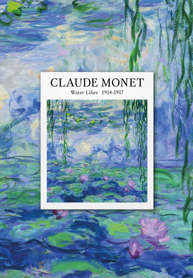Käivituskalender kuupäevata - Claude Monet, A5, 72 lehekülge