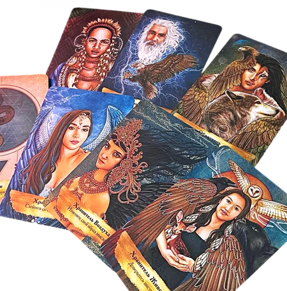 Tarot Garu-sargātāju. Palīdzība un norādes debesu aizsargiem (55 kartes)