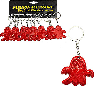 Schlüsselanhänger-Reflektor - Geist, rot