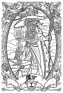 Tumedad Tarot. Värvimiseks mõeldud kaardipakk (78 kaarti)