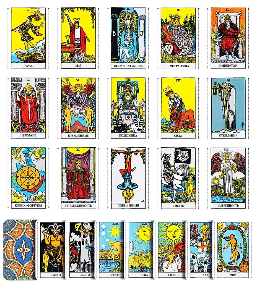 Tarot Waite Premium. 78 mini-kaarti