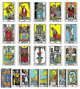 Tarot Waite Premium. 78 mini-kaarti