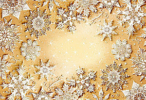 Künstlerischer Umschlag mittel - Schneeflocken