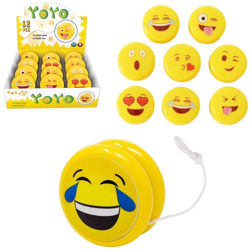 Kleines Yo-Yo mit Licht - Smiley, sortiert