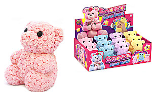 Stressabbau-Spielzeug - Rosenbär, in verschiedenen Ausführungen