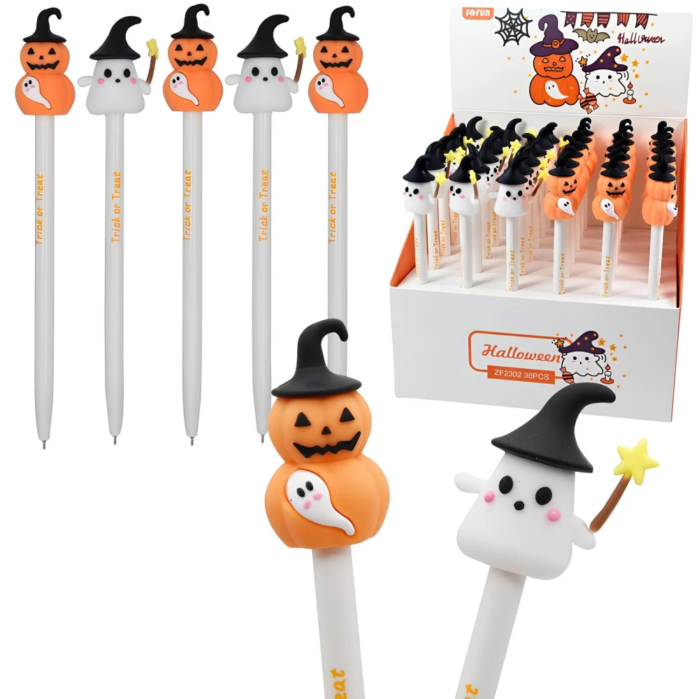 Gelschreiber - Halloween, blau, im Sortiment