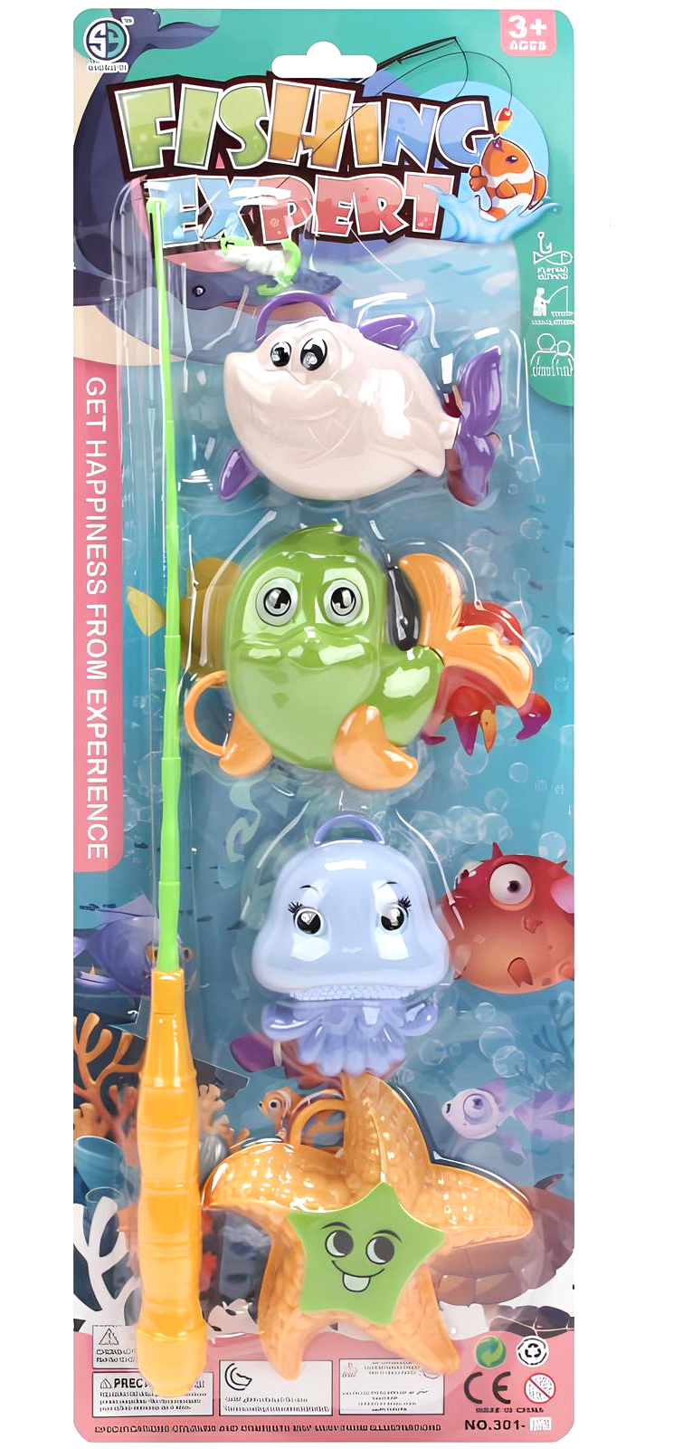 Rotaļlieta - Zveja, 4 jūras iemītnieki