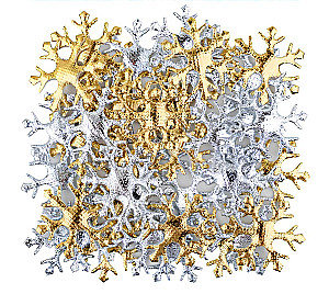 Weihnachtsdeko - Schneeflocken, 40 Stück