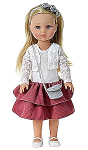 Interaktive Puppe - Bobas, 38 cm – spricht und singt auf Polnisch, realistisch, Outfit-Set