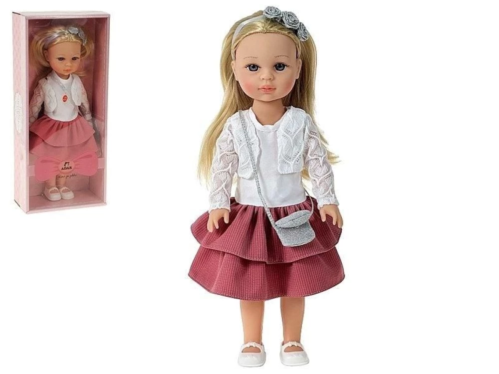 Interaktive Puppe - Bobas, 38 cm – spricht und singt auf Polnisch, realistisch, Outfit-Set