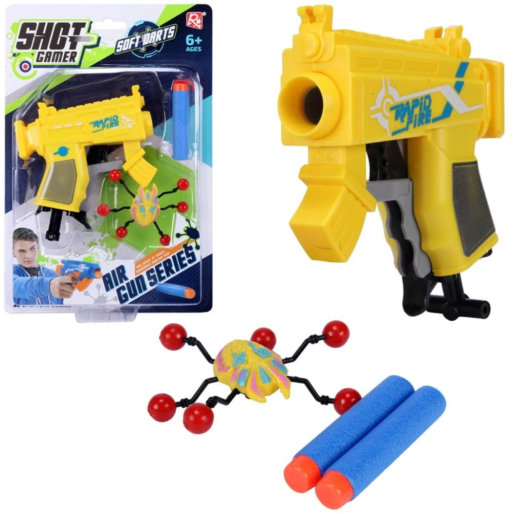 Spielzeugpistole mit weichen Pfeilen