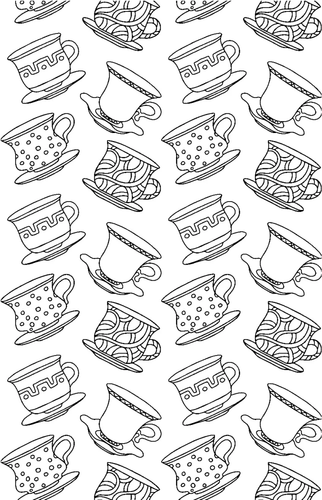 Вкус утра. Чай и кофе. Раскраска антистресс