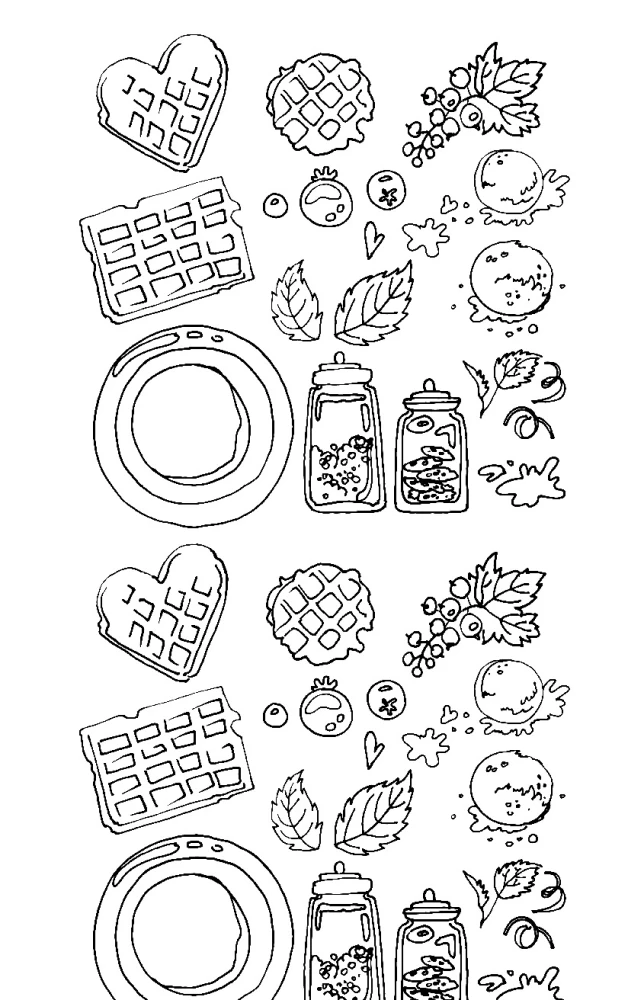 Вкус утра. Чай и кофе. Раскраска антистресс