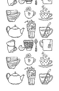 Вкус утра. Чай и кофе. Раскраска антистресс