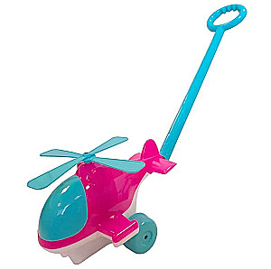 Pull Toy - Helicopter, Pink