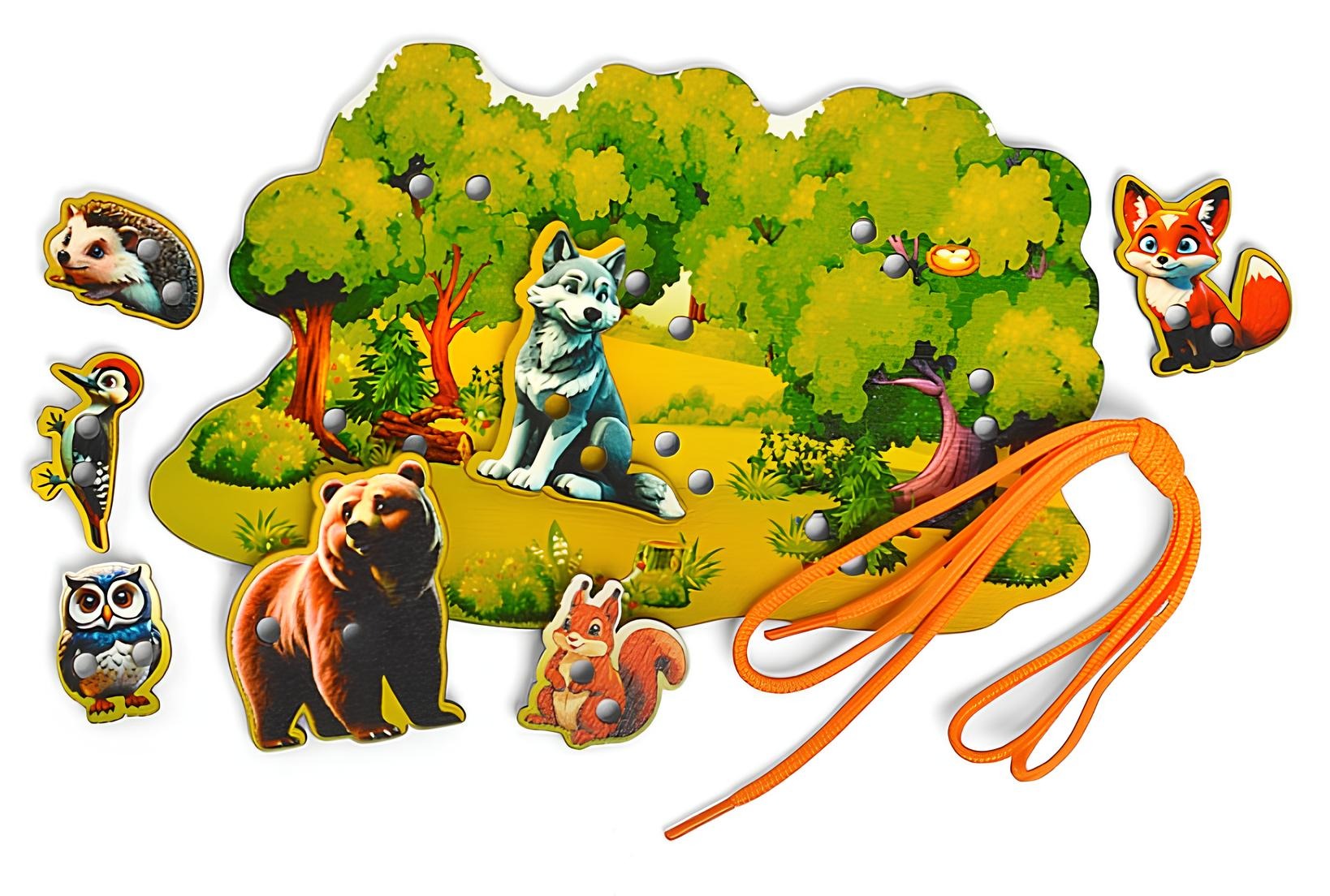 Game - Lacing - Animals in the Forest