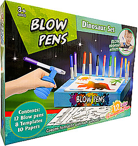 Zestaw kreatywny - Blow pens. Zestaw dinozaurów