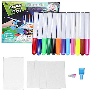 Zestaw kreatywny - Blow pens. Zestaw dinozaurów