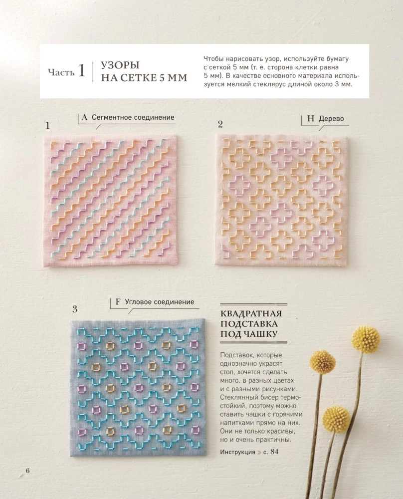 SASHIKO. Embroidering with Beads. 17 Treasures of Japanese Embroidery