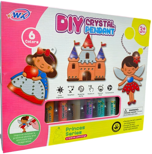 Zestaw do twórczości - DIY Kryształowy wisiorek, seria księżniczek