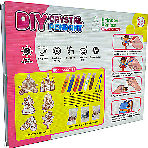 Zestaw do twórczości - DIY Kryształowy wisiorek, seria księżniczek