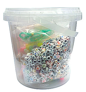 Zestaw kreatywny - koraliki w wiaderku