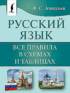 Krievu valoda. Visi noteikumi shēmās un tabulās