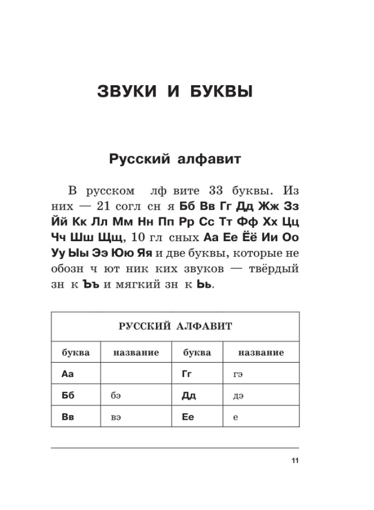 Krievu valoda. Visi noteikumi shēmās un tabulās