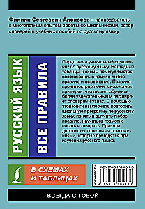 Krievu valoda. Visi noteikumi shēmās un tabulās