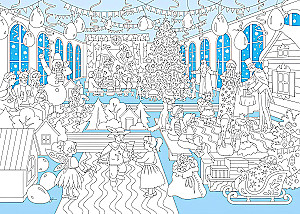 Žiemos karnavalas: plakato knyga