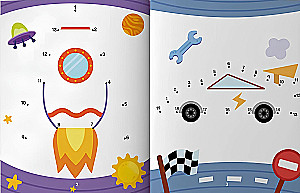 Circle by the numbers. Coloring book with tasks