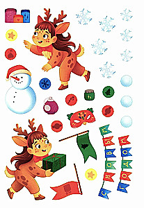 New Year's Carnival. Sticker Book