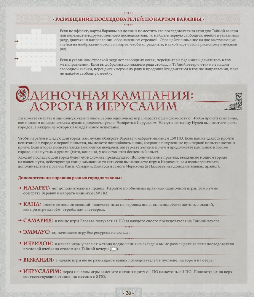 Stalo žaidimas - Jeruzalė. Paslėptasis vakarienė